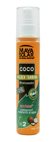 Aceite Bronceador Corporal De Coco Resistente Al Agua 120ml