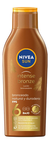 Locion Bronceadora Fps6 Intense Bronze 200ml Nivea Sun