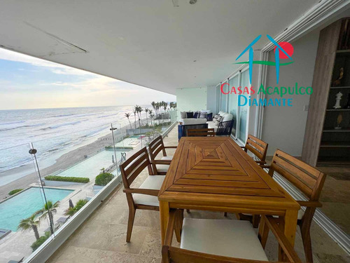 Cad Ikaroa Ph 6. Penthouse De Playa Con Terraza, Alberca, Jacuzzi Privados Y Vista Frontal Al Mar