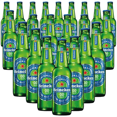 Cerveza Heineken Sin Alcohol Porron Premium Pack X24 Unid