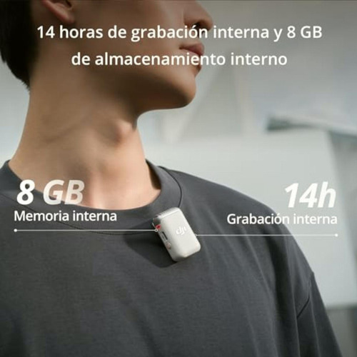 Dji Mic 2 Transmisor (pearl White), Micrófono Inalámbrico