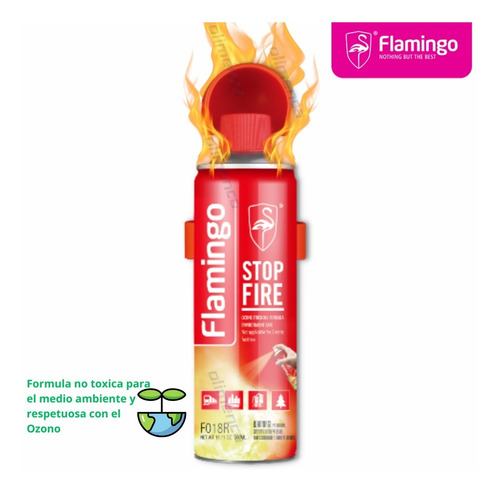 Extintor Extenguidor De Fuego Flamingo 500ml Tiendaf Catia