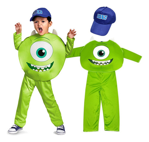 Disfraz De Wazowski Para Cosplay De Monsters, Anime, Mike Un