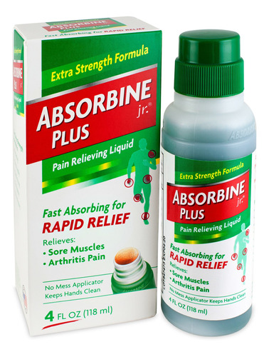 Absorbine Jr. Plus 4 Onzas Ayuda Para El Alivio Del Dolor