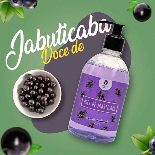 Imagem 2 de 4 de Sabonete Líquido Refil Viver Mais Jabuticaba 500ml