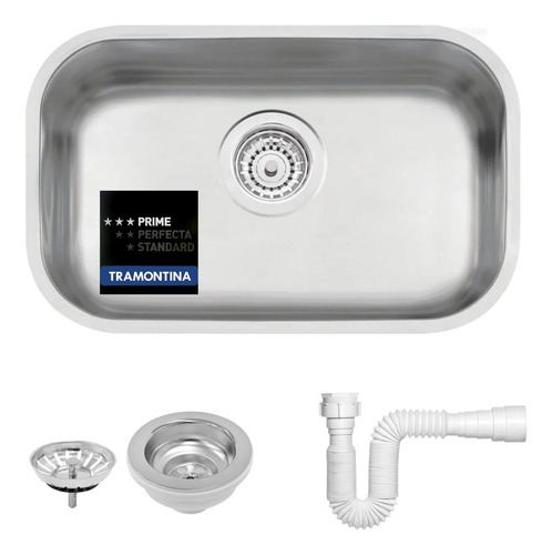 Cuba Tramontina Aço Inox Prime 47x30x17 Acetinada N1 Cozinha