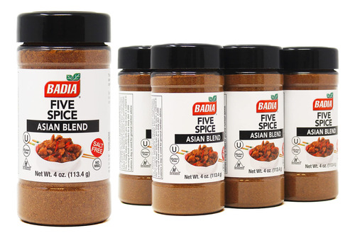 Badia Five Spice Asian Blend, 4 Onzas (paquete De 6)