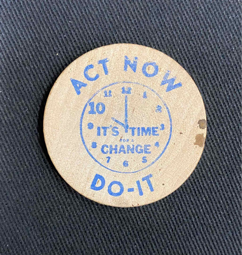 Imagen 3 de 4 de Wooden Nickel - Token - Madera - Publicidad - No Clasificada