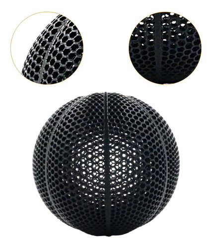 Balón De Baloncesto Impreso En 3d, Alto, Negro