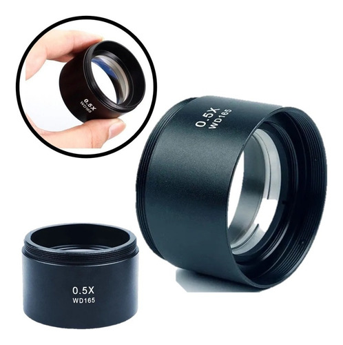Lente Wd165 0.5x Para Microscópio Cor Preto 127/220v