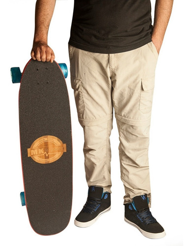 Skate Super Cruiser Bamboo Fibra Mk Reptil Envio Gratis