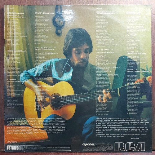 Imagem 2 de 6 de Vinil Lp Cesar Costa Filho E Os Sambas Viverão