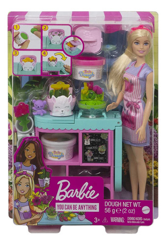 Barbie Florist Playset Con Muñeca Rubia De 12 Pulgadas, Esta