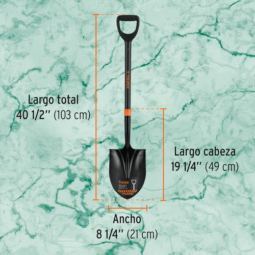 Kit Palas Cuadrada Y Redonda + 2 Talacho Pico 2.5 Lb Truper