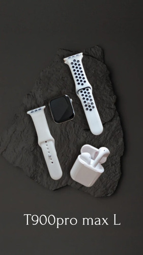 Smart Watch T900 Pro Max L Serie 8 + Audífonos I12 + Pulso 