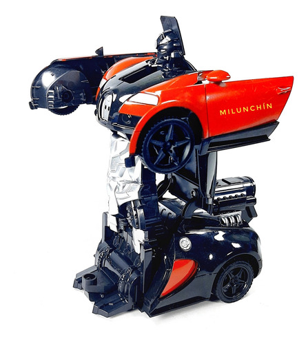 Auto Transformer C/control Luces Lanza Humo C/usb Modo Baile Rojo/azul Transformers