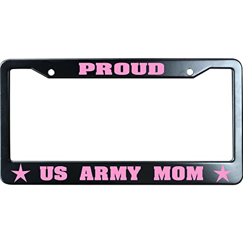 Marco De Placa De Matrícula Negro - Us Army Mom Proud ...