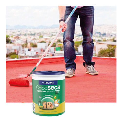 Casaseca Membrana En Pasta Poliuretanica Casablanca X 20kg Color Verde Cemento