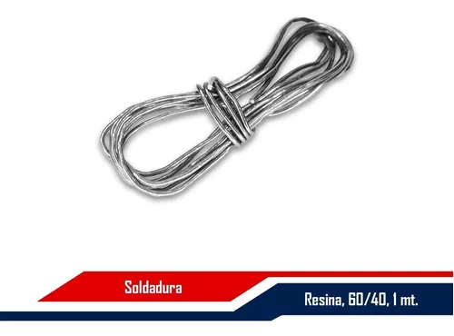 Soldadura De Estaño Para Electrónica 60/40, Núcleo De Resina Truper TRUPER