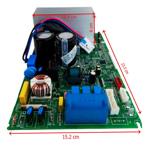Modulo Tarjeta Condensador 2 Ton Mirage Inverter X32 Cwf261e