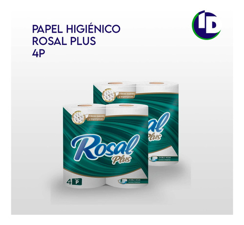 Papel Higienico Rosal Plus Verde 215 Hojas Bulto 12x4