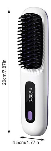 Multifuncional De Cerâmica Cabelo Portátil Sem Fio Lcd