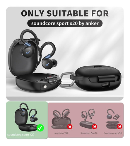 2pcs Funda Auriculares Para Anker Soundcore Sport X20 Case