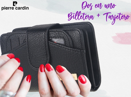 Imagen 4 de 10 de Billetera Fichero Pierre Cardin Original Dama Eco Cuero