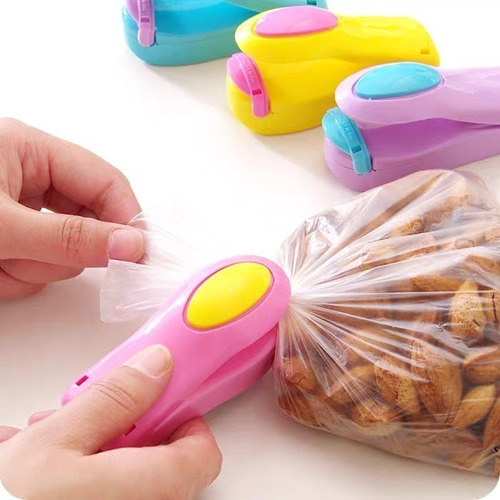 Mini Seladora Para Sacos Plásticos Portátil Prático Pilha