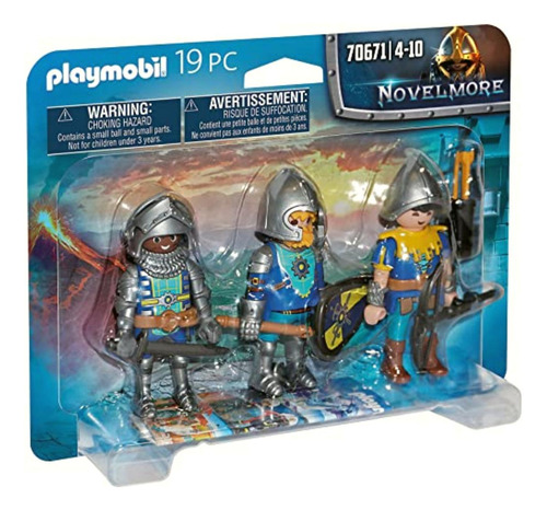 Playmobil Set De 3 Caballeros De Novelmore