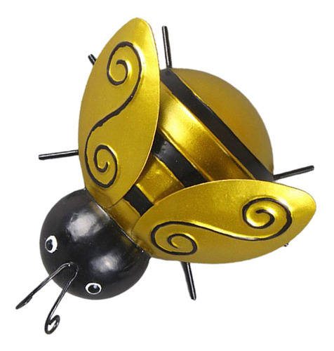 Chic Escultura De Pared De Metal Amarillo De Para Interior