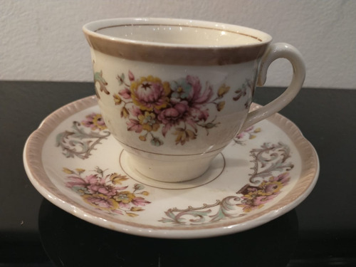 Imagen 2 de 10 de Antigua Taza De Cafe Loza Inglesa Woods Ivory Ware
