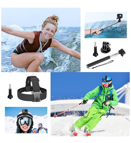 Kit Maleta Gopro 51 Accesorios Camara Deportes Envio Gr/3048