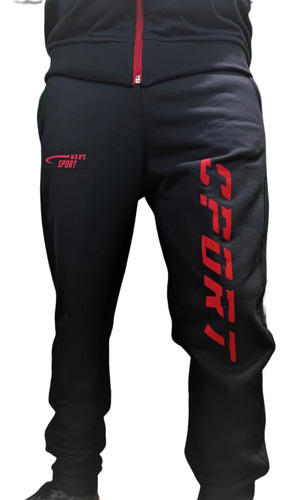 Pantalon Deportivo Calido Felpa Comodo Hombre Azul Classic