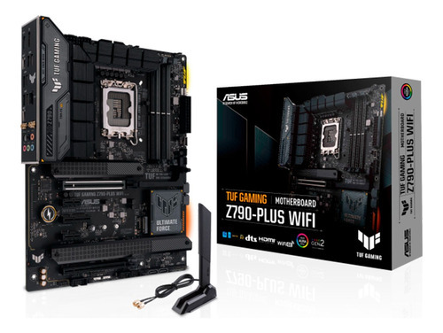 Placa Mãe Asus Tuf Gaming Z790-plus Wifi Lga 1700 Atx 4xddr5 Cor Preto