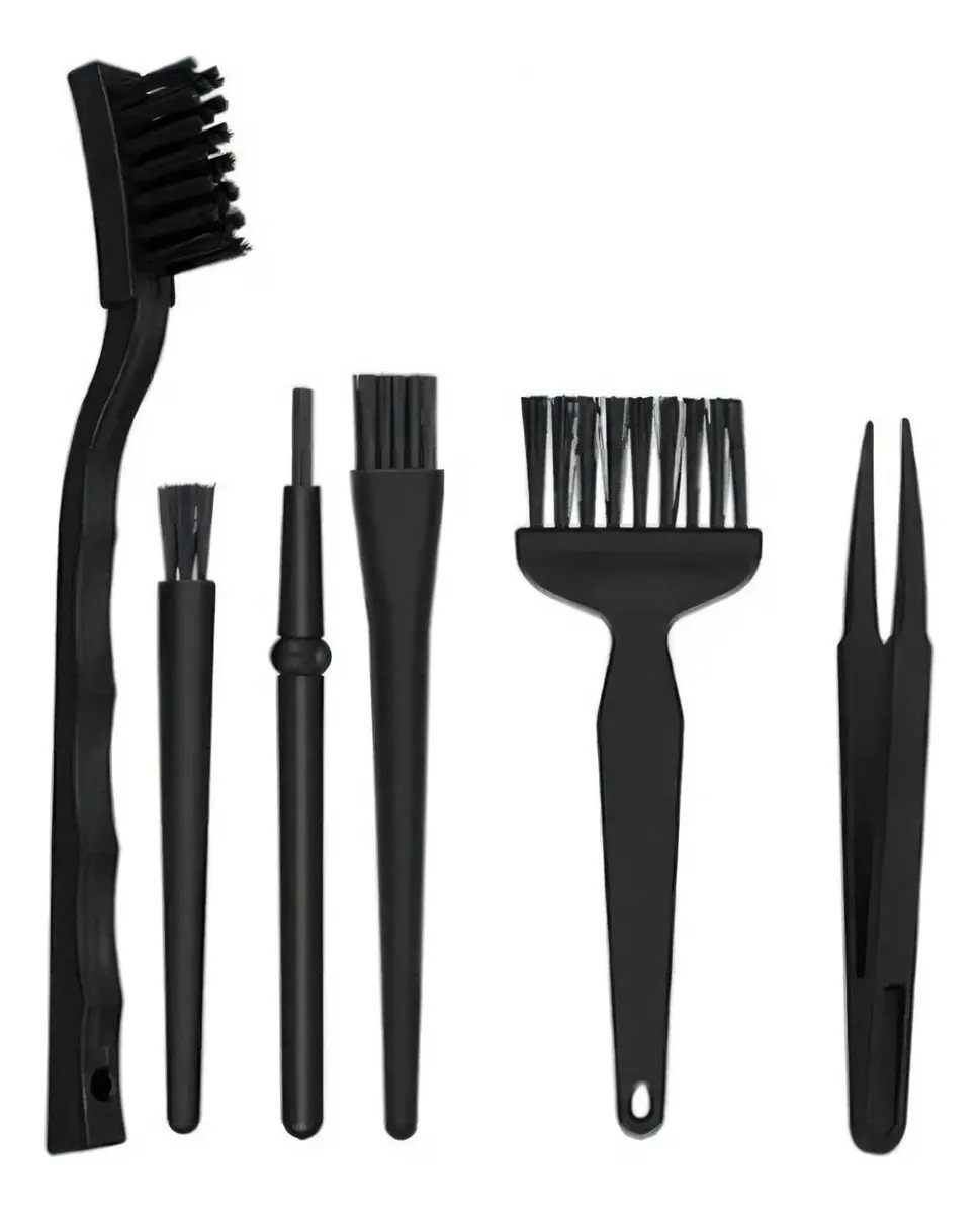 Kit 6 Pcs Pincel Escova Esd Antiestatica Limpeza Eletronicos