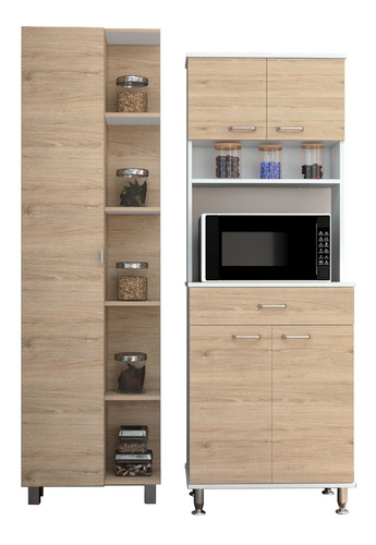  Combo Kitchen 53 Mueble Cocina 60 + Optimizador - Rovere / 