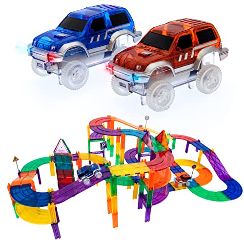 100 Piezas Race Car Track Magnet Building Blocks Juego ...