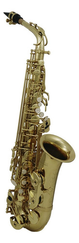 Roy Benson As-202 Saxofón Alto Tono Eb Mi Bemol Con Estuche Color Dorado