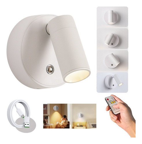Lámpara De Pared Recargable, Iluminación Fría Para Cuartos