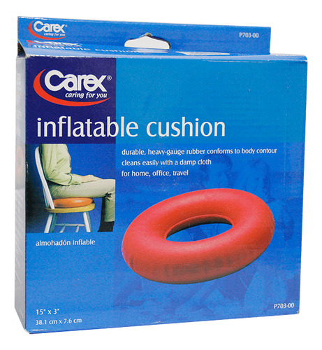 Almohadón Carex Para Coxis Inflable Rojo