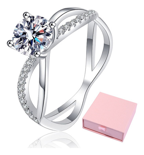 Anillos Plata 925 Ajustable Anillos De Compromiso Para Mujer