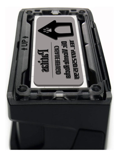 Timbre De Goma Trodat 4915 Mshops Color de la tinta Negro Color del exterior Negro