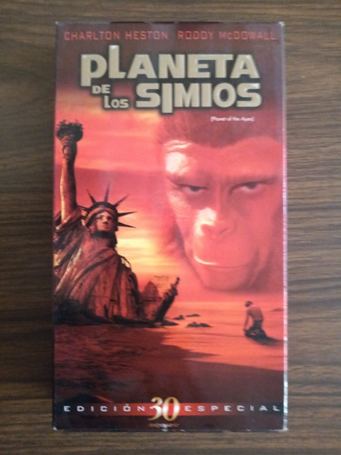 Película El Planeta De Los Simios Edicion 30 Años En Vhs. (Usado)