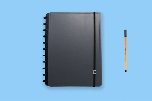 Caderno Inteligente Grande Ecológico Black 80fls Cigd4004