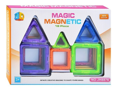 Magic Magnetic Figuras Magneticas Imantadas 18 Pzs Lelab