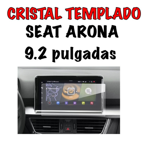 Protector Cristal Templado Pantalla Arona Seat 22-23 9.2puLG