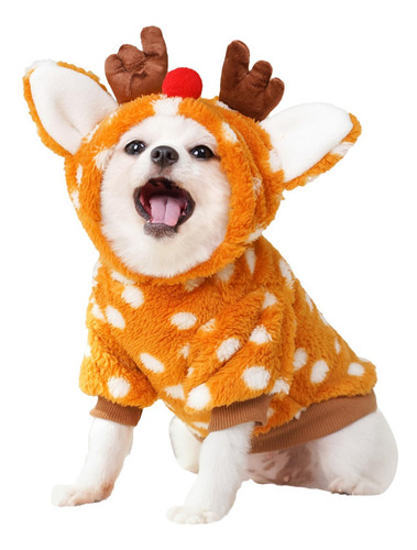 Disfraz De Reno Navideño Para Perros Ropa De Alce Navideño P
