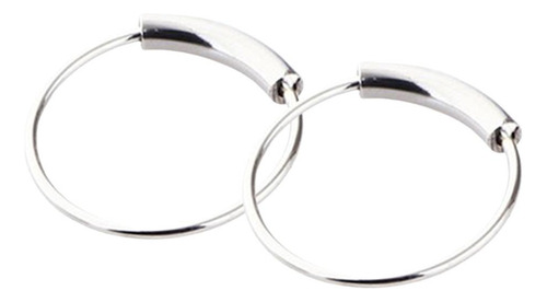 3 Joyería De Piercing De Nariz 10 Mm De Plata