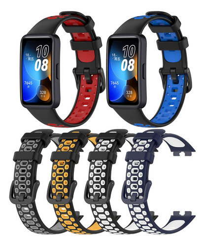 6 Pulseras De Silicona Deportivas Para Huawei Band 8
